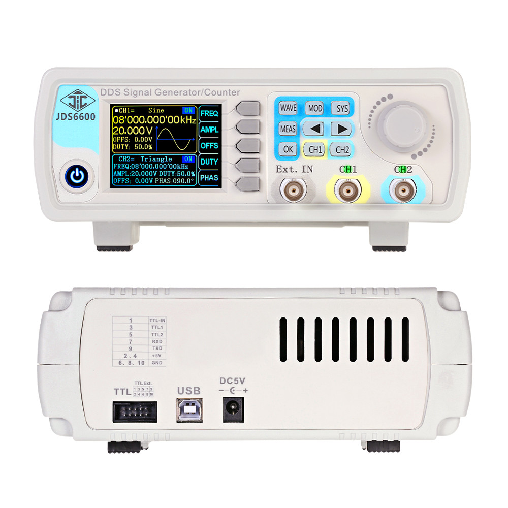YAO JDS6600 15/30/40/50/60MHz  - Dual Channel Arbitrary Waveform Function Generator 60Mhz review and price